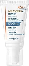 Kup Lekki krem przeciwpigmentacyjny do cery normalnej i mieszanej - Ducray Melascreen UV Light Cream SPF 50+