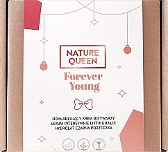 Zestaw - Nature Queen Forever Young (f/cr/50ml + f/ton/100ml + f/ser/30ml) — Zdjęcie N1