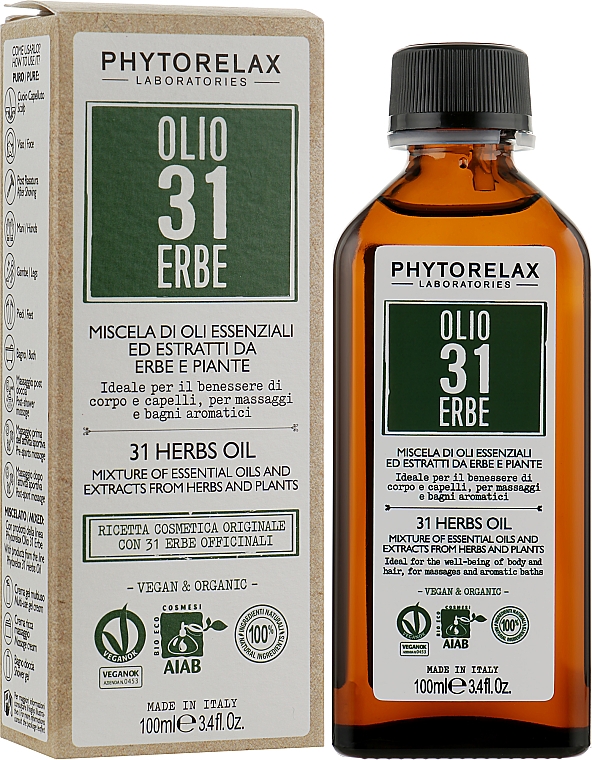 Mieszanka olejków eterycznych i ekstraktów - Phytorelax Laboratories 31 Herbs Oil — Zdjęcie N2