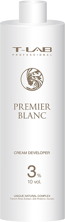 Oksydant 3% - T-LAB Professional Premier Blanc Cream Developer 10 vol 3% — Zdjęcie N2