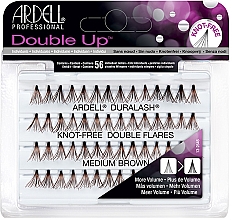 Sztuczne rzęsy - Ardell Double Up Knot-Free Double Flares Medium Brown Free Ship — Zdjęcie N1