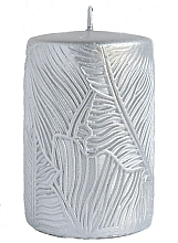 Świeca dekoracyjna, 7 x 10 cm, srebrna - Artman Tivano — Zdjęcie N1