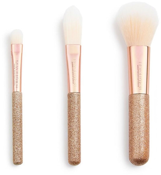 Zestaw pędzli do makijażu, 3 szt. - Makeup Revolution London Brushes Mini Brush Set — Zdjęcie N2