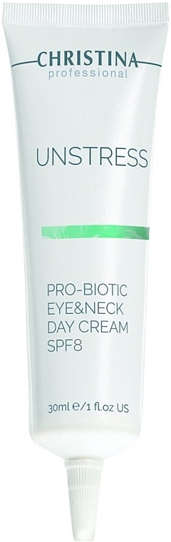 Probiotyczny krem na dzień do szyi i skóry wokół oczu - Christina Unstress Pro-Biotic Eye and Neck Day Cream