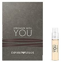 Giorgio Armani Emporio Armani Stronger With You - Woda toaletowa (próbka) — Zdjęcie N1