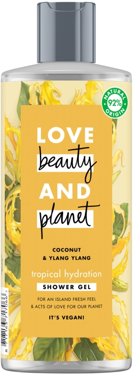 Żel pod prysznic Kokos i ylang-ylang - Love Beauty & Planet Coconut Oil & Ylang Ylang Vegan Shower Gel — Zdjęcie N1