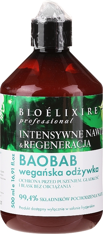 PRZECENA! Wegańska odżywka nawilżająca do włosów - Bioelixir Professional * — Zdjęcie N1