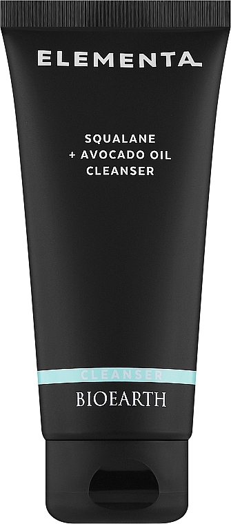 Kremowa emulsja oczyszczająca do twarzy - Bioearth Elementa Squalane + Avocado Oil Cleanser