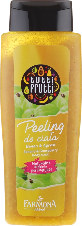 Peeling do ciała Banan i agrest - Farmona Tutti Frutti Banana & Gooseberry