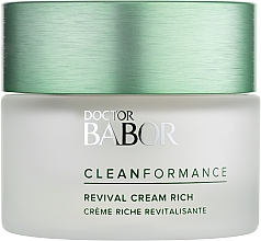 Wygładzający krem ​​przeciwzmarszczkowy - Babor Doctor Babor Clean Formance Revival Cream Rich — Zdjęcie N1