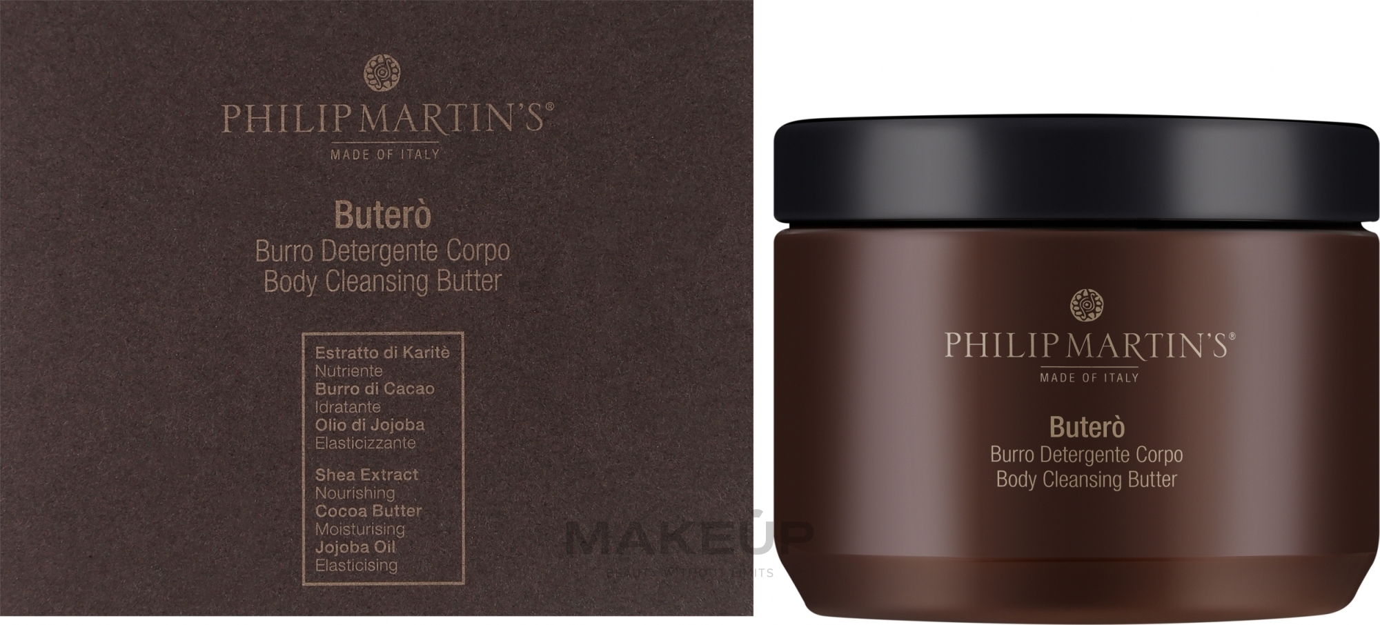 Olejek do skórek i paznokci - Philip Martin's Bureto Body Cleansing Butter — Zdjęcie 500 ml