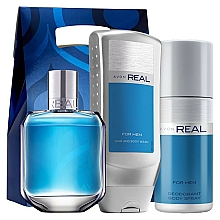 Avon Real For Men - Zestaw (edt 75 ml + deo 150 ml + sh/gel 250 ml) — Zdjęcie N1