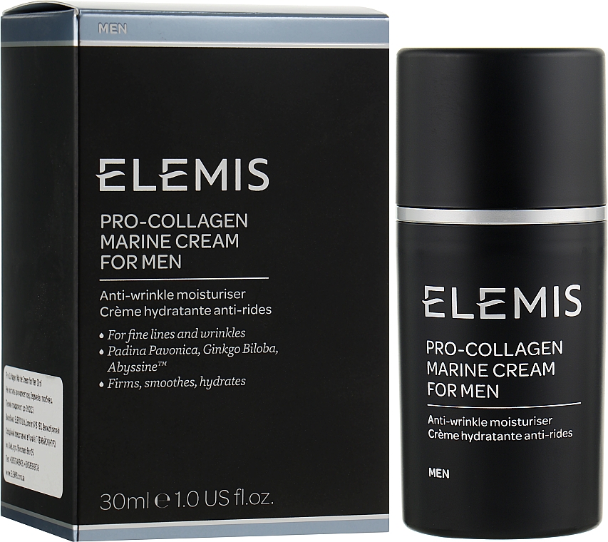 Kolagenowy krem do twarzy dla mężczyzn - Elemis Men Pro-Collagen Marine Cream — Zdjęcie N2