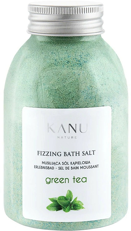 Musująca sól do kąpieli Zielona herbata - Kanu Nature Green Tea Fizzing Bath Salt — Zdjęcie N1