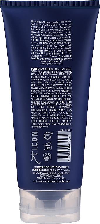 Odżywczy szampon naprawczy do włosów - I.C.O.N. BK Wash Shampoo — Zdjęcie N2