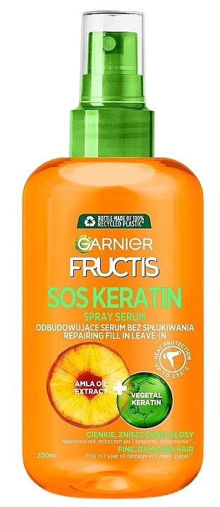 Serum do włosów w sprayu - Garnier Fructis Goodbye Damage SOS Keratin Repairing Serum — Zdjęcie N4