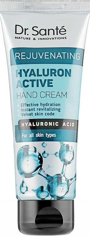 Krem do rąk z kwasem hialuronowym_	 - Dr Sante Hyaluron Active Rejuvenating Hand Cream