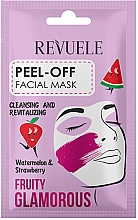 Maska peel-off do twarzy Arbuz i truskawka - Revuele Fruity Glamorous Peel-off Facial Mask With Watermelon&Strawberry — Zdjęcie N1
