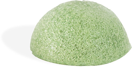 Gąbka konjac z zieloną herbatą do mycia i masażu twarzy - Mohani Natural Konjac Green Tea Cleansing Sponge — Zdjęcie N1