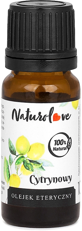 Olejek cytrynowy - Naturolove Lemon Oil — Zdjęcie N1