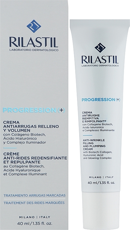 Krem do twarzy - Rilastil Progression ( + ) Anti-Wrinkle Filling Plumping Cream  — Zdjęcie N2