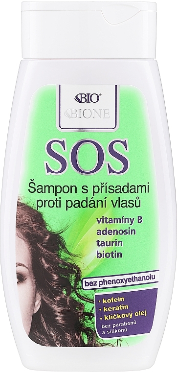 Szampon przeciw wypadaniu włosów - Bione Cosmetics SOS Shampoo With Anti Hair Loss Ingredients — Zdjęcie N1