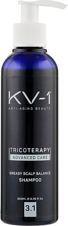 Przeciwłupieżowy szampon oczyszczający do przetłuszczającej się skóry głowy - KV-1 Tricoterapy Greasy Scalp Balance Shampoo