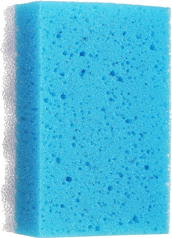 Gąbka prysznicowa kwadratowa, duża, niebieska - LULA — Zdjęcie N1