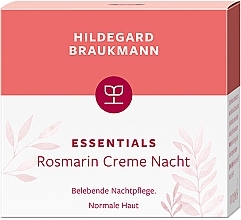 Krem na noc do twarzy z rozmarynem - Hildegard Braukmann Essentials Rosemary Cream Night — Zdjęcie N2