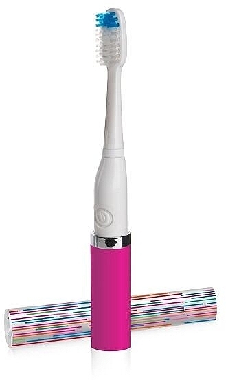 Szczoteczka do zębów, różowa - Violife Slim Sonic Tickled Pink Toothbrush — Zdjęcie N1