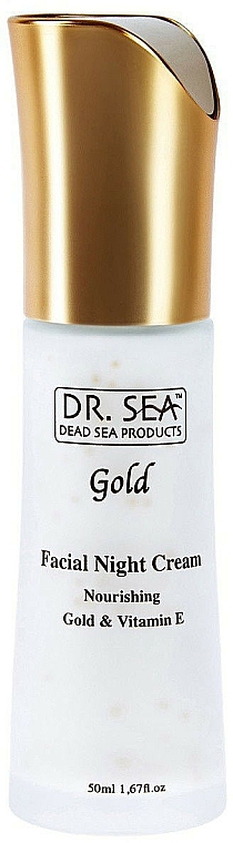 Odżywczy krem do twarzy na noc ze złotem i witaminą E - Dr Sea Gold & Vitamin E Night Cream Nourishing — Zdjęcie N1