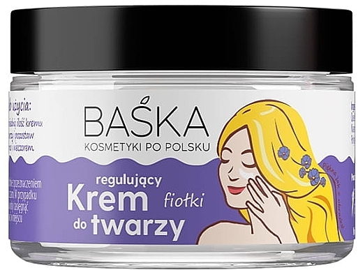 Regulujący krem do twarzy Fiołek - Baska Face Cream — Zdjęcie N1