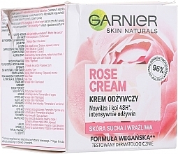PRZECENA! Odżywczy krem kojący do skóry suchej i wrażliwej Woda różana - Garnier Skin Naturals Botanical Cream * — Zdjęcie N1
