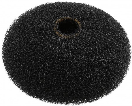 Wypełniacz do koka, okrągły, czarny, 90 mm - Lussoni Hair Bun Ring Black — Zdjęcie N1
