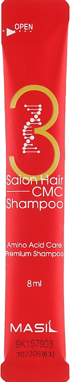 Szampon z aminokwasami - Masil 3 Salon Hair CMC Shampoo (próbka) — Zdjęcie N1