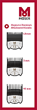 Kup Zestaw nakładek do maszynki do strzyżenia włosów Magnetic Premium, (1,5, 3, 4,5 mm ), 1801-7010	 - Moser