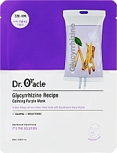 Kup Maseczka do twarzy w płachcie z ekstraktem z korzenia lukrecji - Dr. Oracle Glycyrrhizine Recipe Calming Purple Mask
