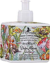 Kup PRZECENA! Emolientowy krem do ciała i rąk z organicznym żelem z aloesu - Florinda Dolce Marea Body And Hand Cream *