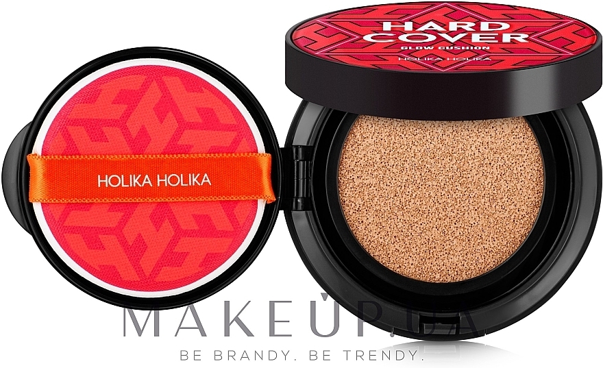 Coushion nawilżający 2 w 1 + uzupełnienie - Holika Holika Hard Cover Glow Cushion Set  — Zdjęcie N1