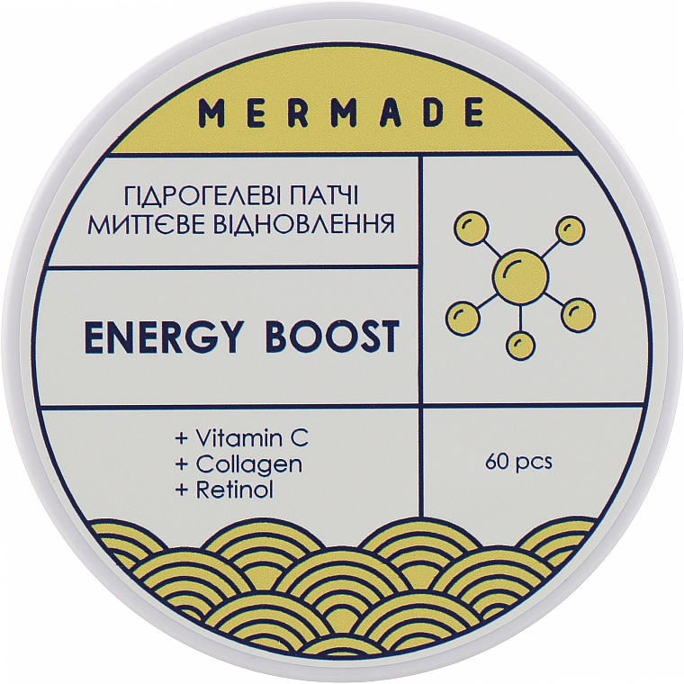 Witaminizowane hydrożelowe płatki pod oczy - Mermade Energy Boost Patch — Zdjęcie N3