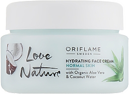 Kup Nawilżający krem do twarzy z organicznym aloesem i wodą kokosową - Oriflame Love Nature Hydrating Face Cream