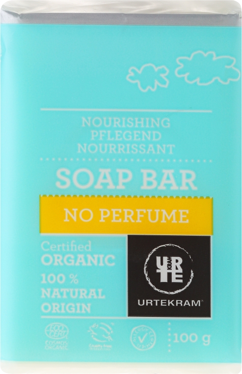 Organiczne odżywcze nieperfumowane mydło w kostce - Urtekram No Perfume Soap Bar — фото N1