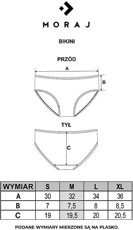 Damskie majtki bikini z przezroczystymi wstawkami, czerwone - Moraj — Zdjęcie N3