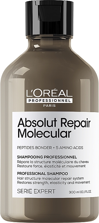 Profesjonalny szampon do molekularnej odbudowy struktury zniszczonych włosów - L'Oreal Professionnel Serie Expert Absolut Repair Molecular Shampoo