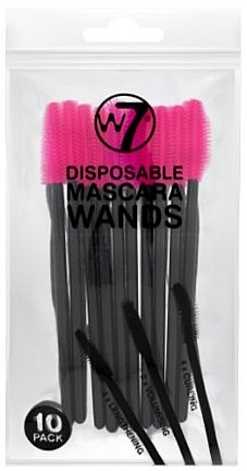 10-częściowy zestaw jednorazowych szczoteczek do rzęs - W7 Disposable Mascara Wands — Zdjęcie N1