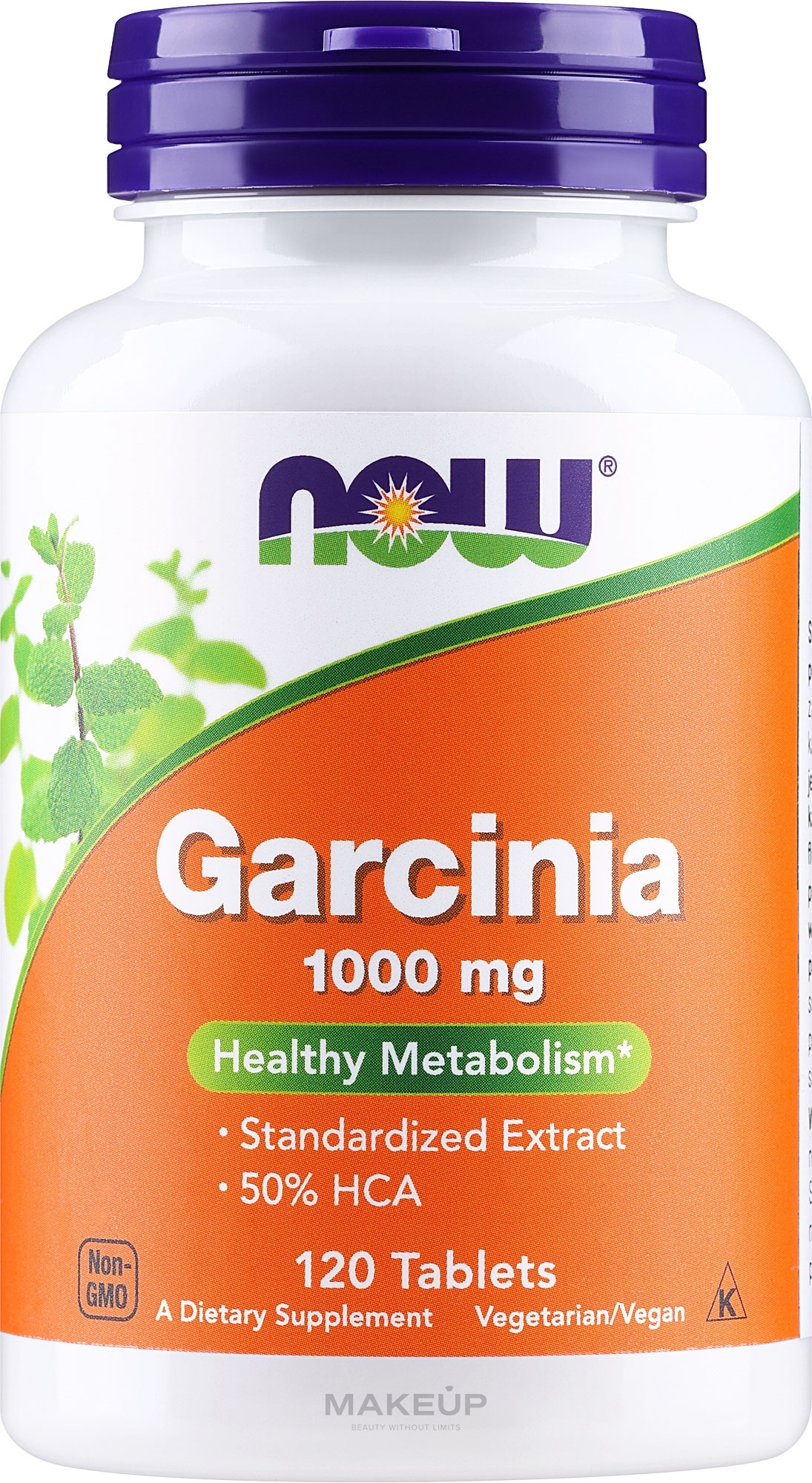 Garcinia w tabletkach - Now Foods Garcinia, 1000mg  — Zdjęcie 120 szt.