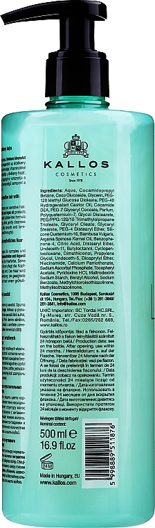 PRZECENA! Szampon bezsiarczanowy z olejem arganowym i bambusem - Kallos Cosmetics Lab 35 Shampoo Sulfate-Free * — Zdjęcie N2