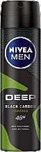 Kup Antyperspirant w sprayu dla mężczyzn - NIVEA MEN Deep Black Carbon Amazonia Anti-Perspirant