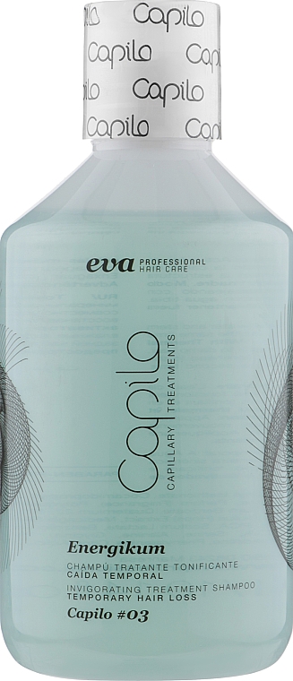 Leczniczy szampon przeciw okresowemu wypadaniu włosów - Eva Professional Capilo Energikum Shampoo №03