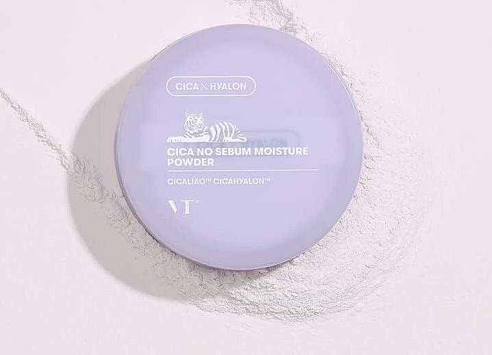 Nawilżający sypki puder do twarzy - VT Cosmetics Cica No Sebum Moisture Powder — Zdjęcie N4